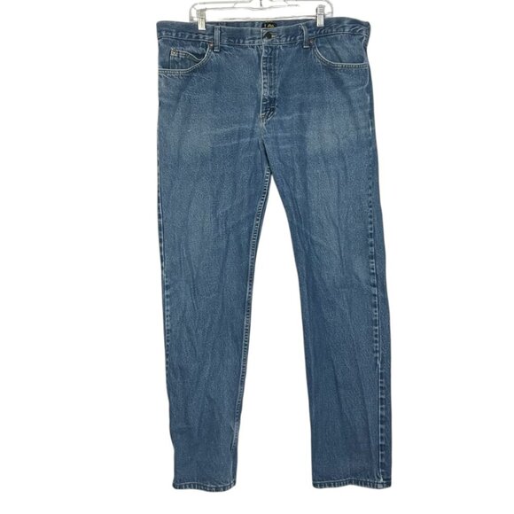 Lee Straight Leg Carpenter Men's Jeans Blue 42 x 34 Work - Picture 1 of 13